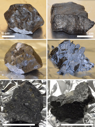 Pictures of the retrieved meteorite sample from Turkey. Figure and full caption can be found in the original published paper. Unsalan, et al. 2019.