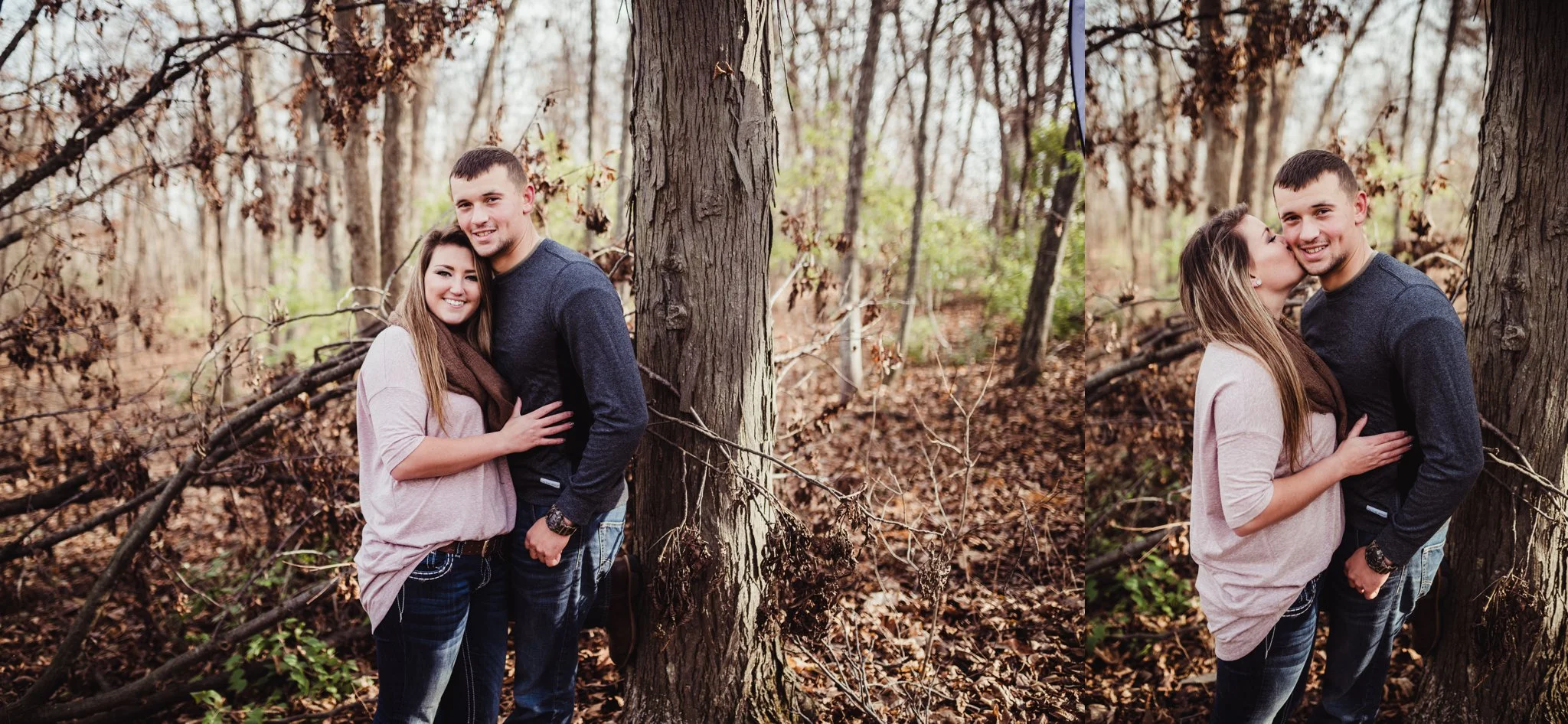 engagement photo leaning against tree.jpg