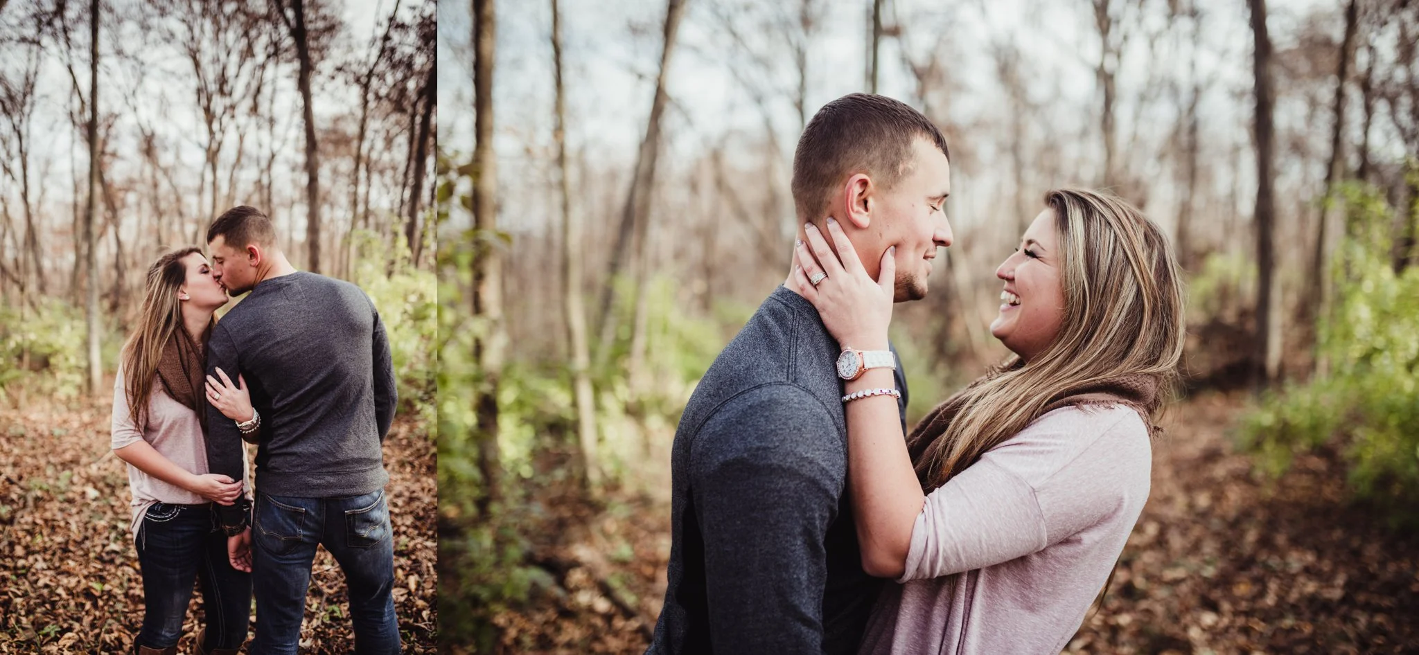 engagement photo laughing kissing .jpg