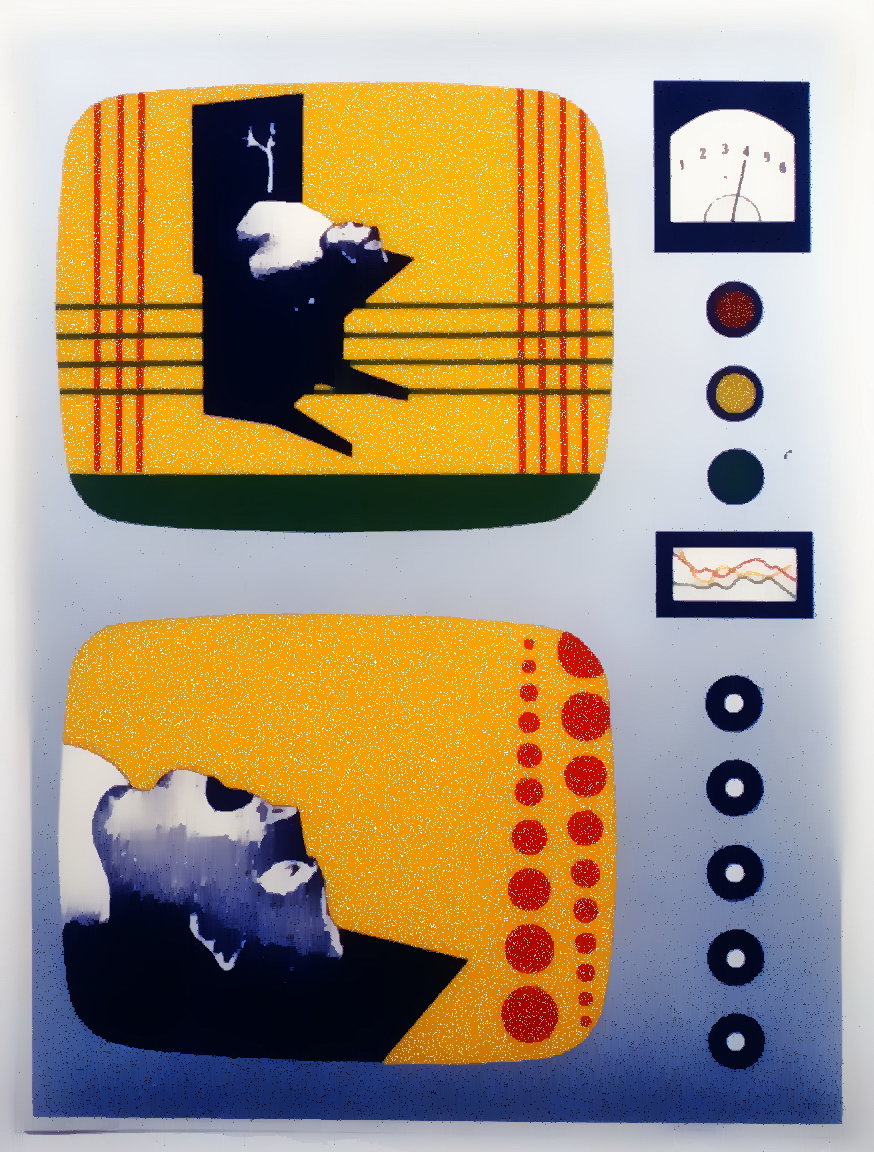 Untitled , 1967, Claude Breeze, serigraph, edition 36/50, 15" x 20", 1985.03.09. Simon Fraser Centennial Suite Donation. Gift of Jessie Binning.