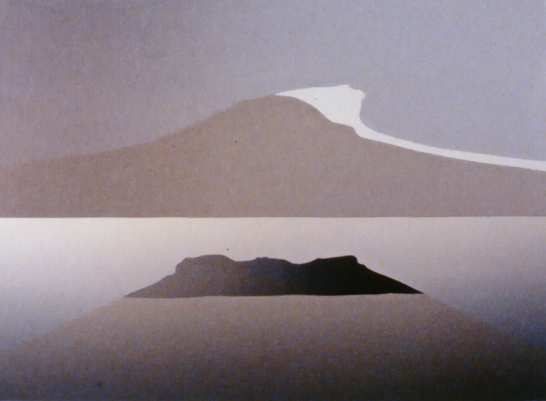 Active Pass #41 , c. 1982, Toni Onley, serigraph, edition 1/75, 11" x 15". 1982.04.01. Gift of the artist. The entire series was donated to the gallery to use in the fundraising for the new building.