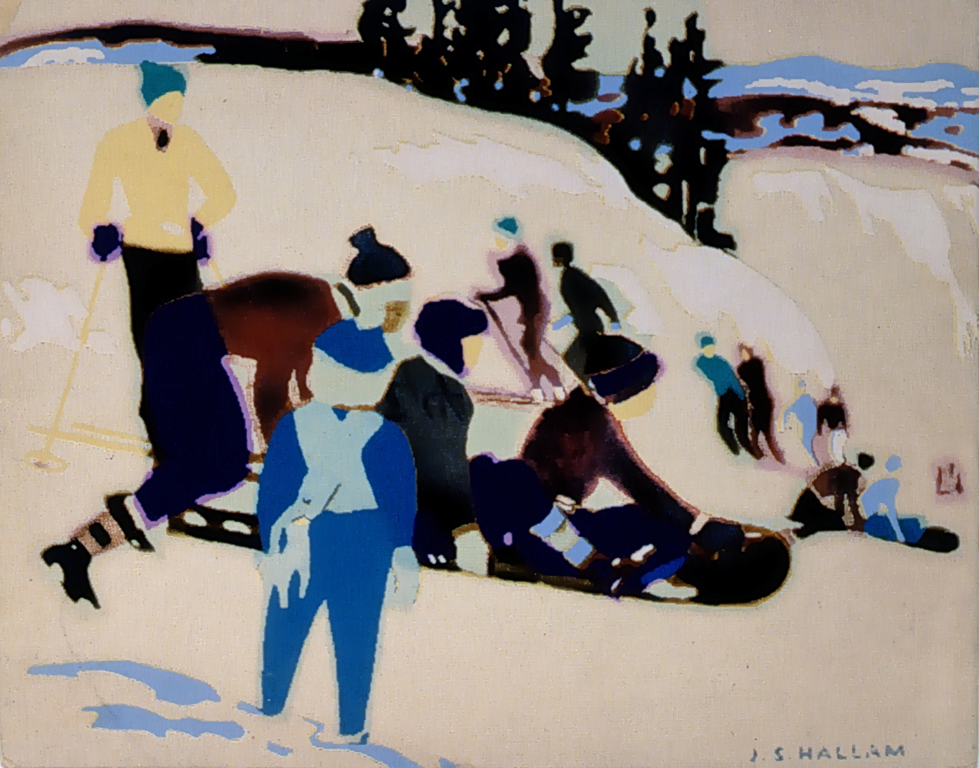 Joseph Sidney Hallam, serigraph, 1984.01.21
