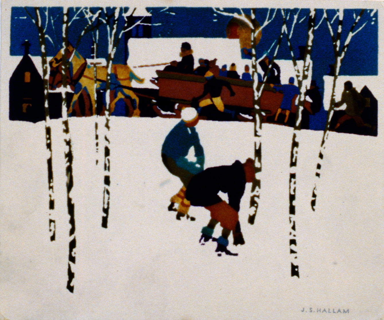 Josephg Sidney Hallam, serigraph, 1984.01.22