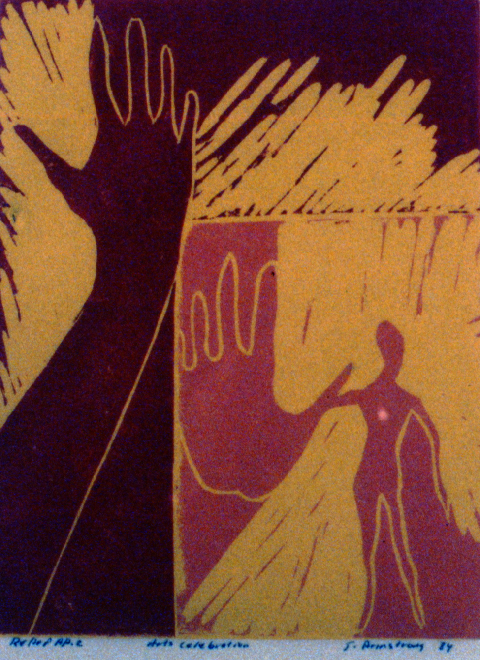 Arts Celebration , 1984, Jeannette Armstrong, serigraph with relief, 1984.02.02