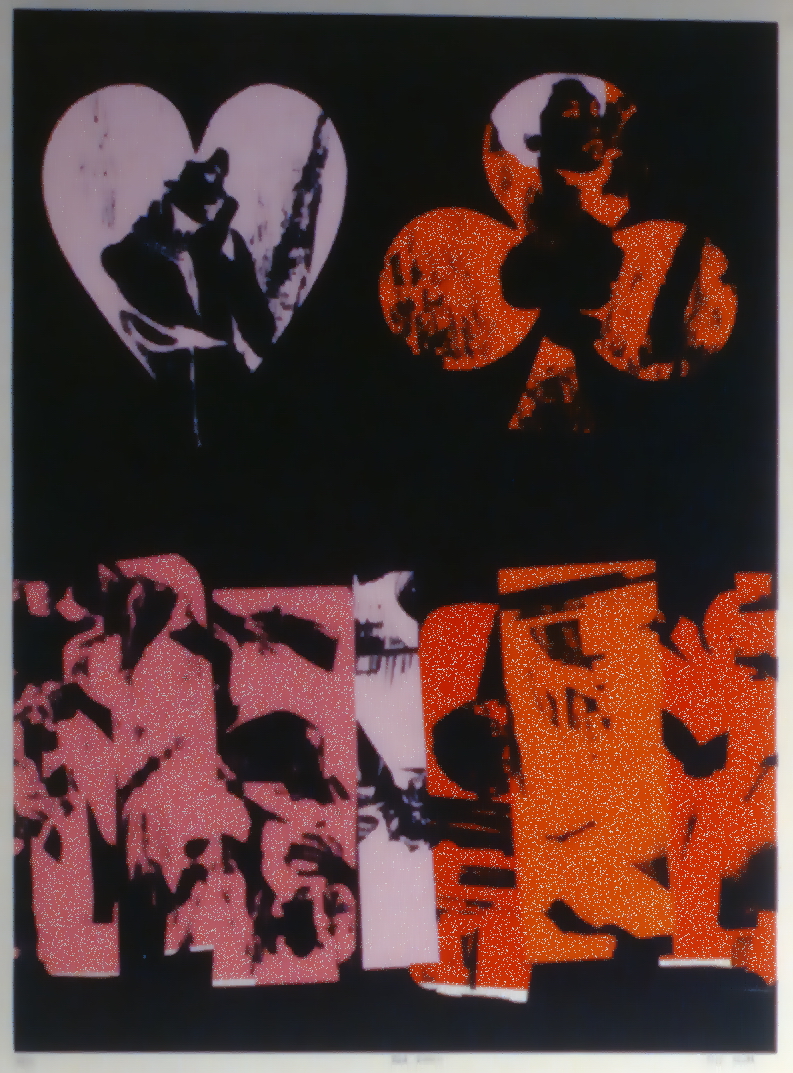 The Red Queen (?) , 1967, Joel Smith, serigraph, edition 36/50, 15" x 20", 1985.03.03. Simon Fraser Centennial Suite Donation. Gift of Jessie Binning.