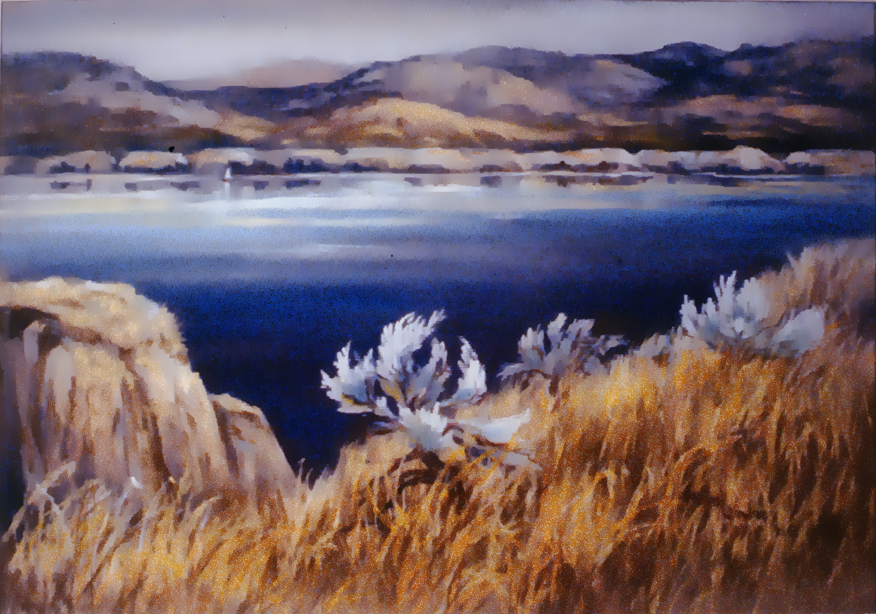 Summer Solitude , 1986, Mabel Gawne, soft pastel on paper, 38.5 x 53 cm, 1986.08.01. Gift of the artist.
