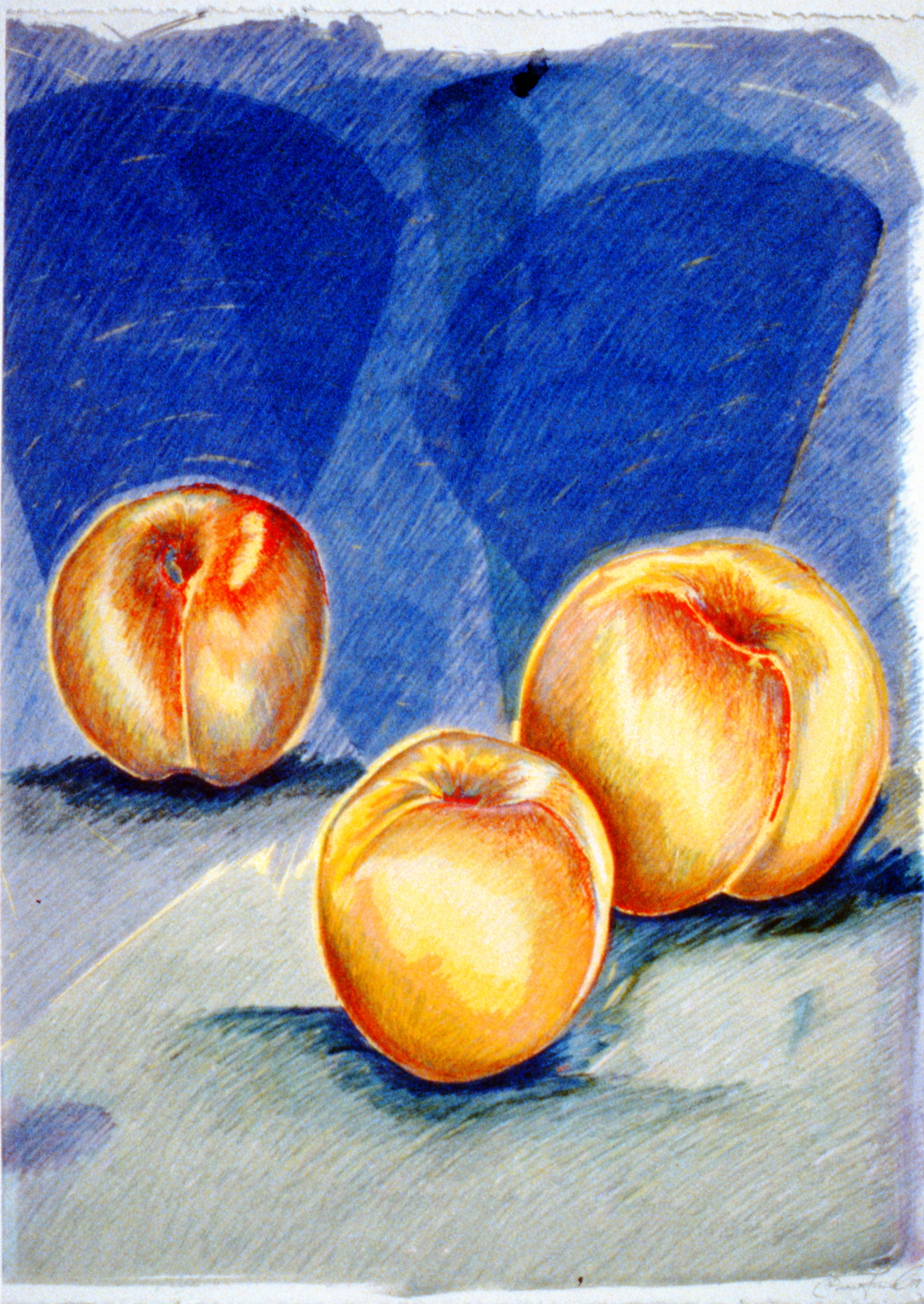 Red Havens , 1989, Jan Crawford, colour lithograph 1/6, 16"x 22", 1994.06.01
