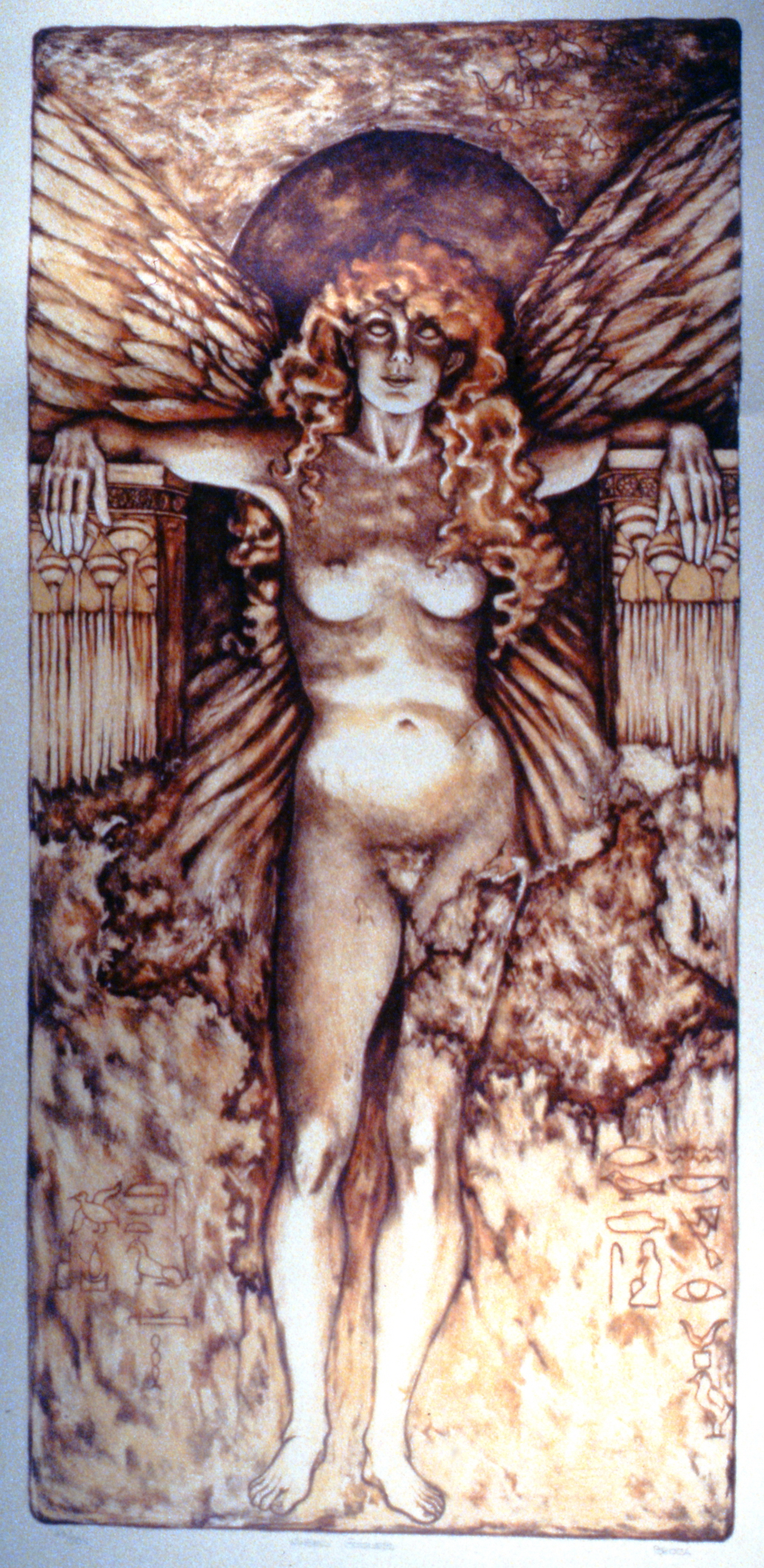 Guardian Angel , Lilian Broca, Lithograph, n.d. 41 x 86 cm, 1997.02.01