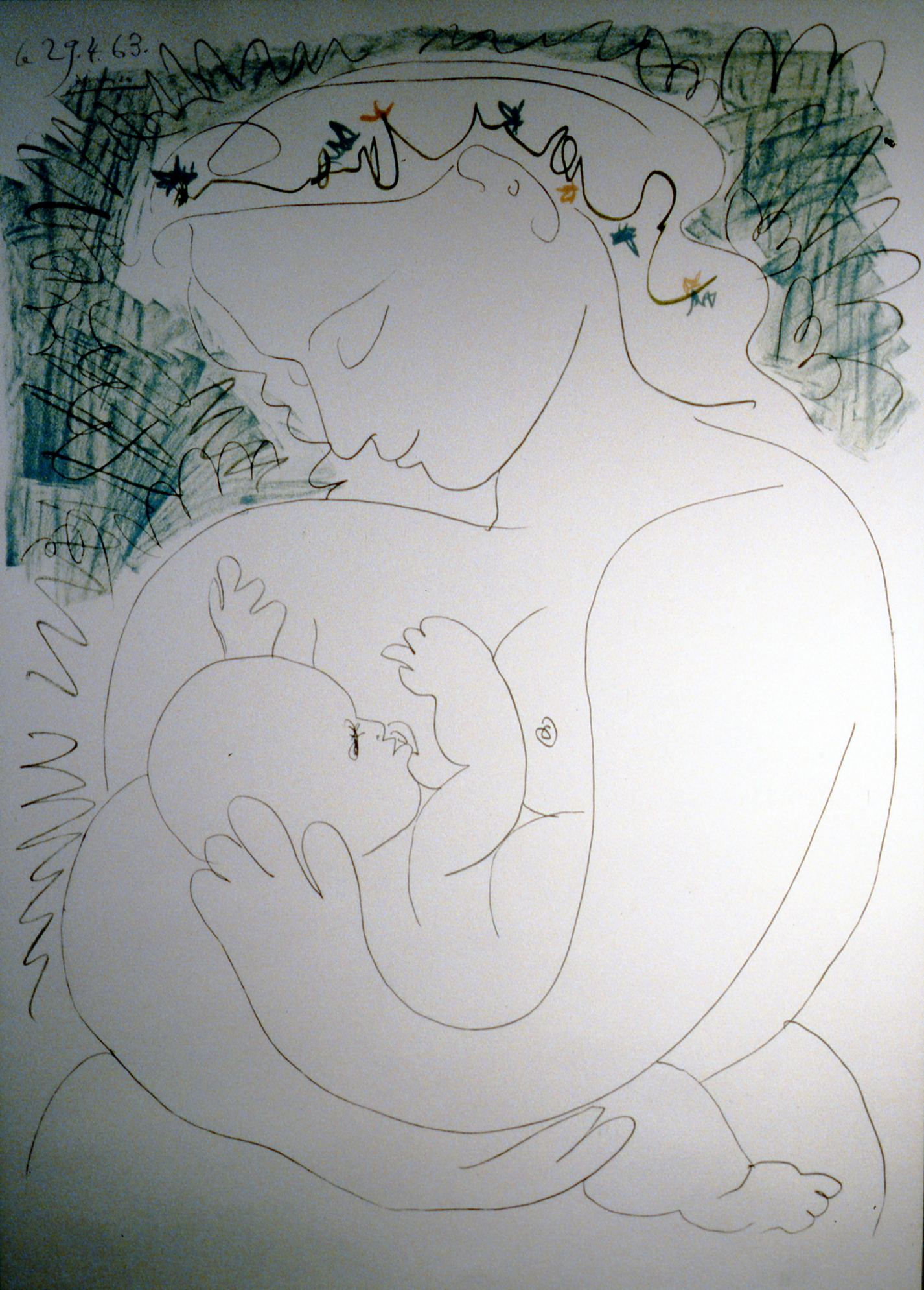 Grande Maternite , 1963, Pablo Picasso. lithograph, 1995.07.01