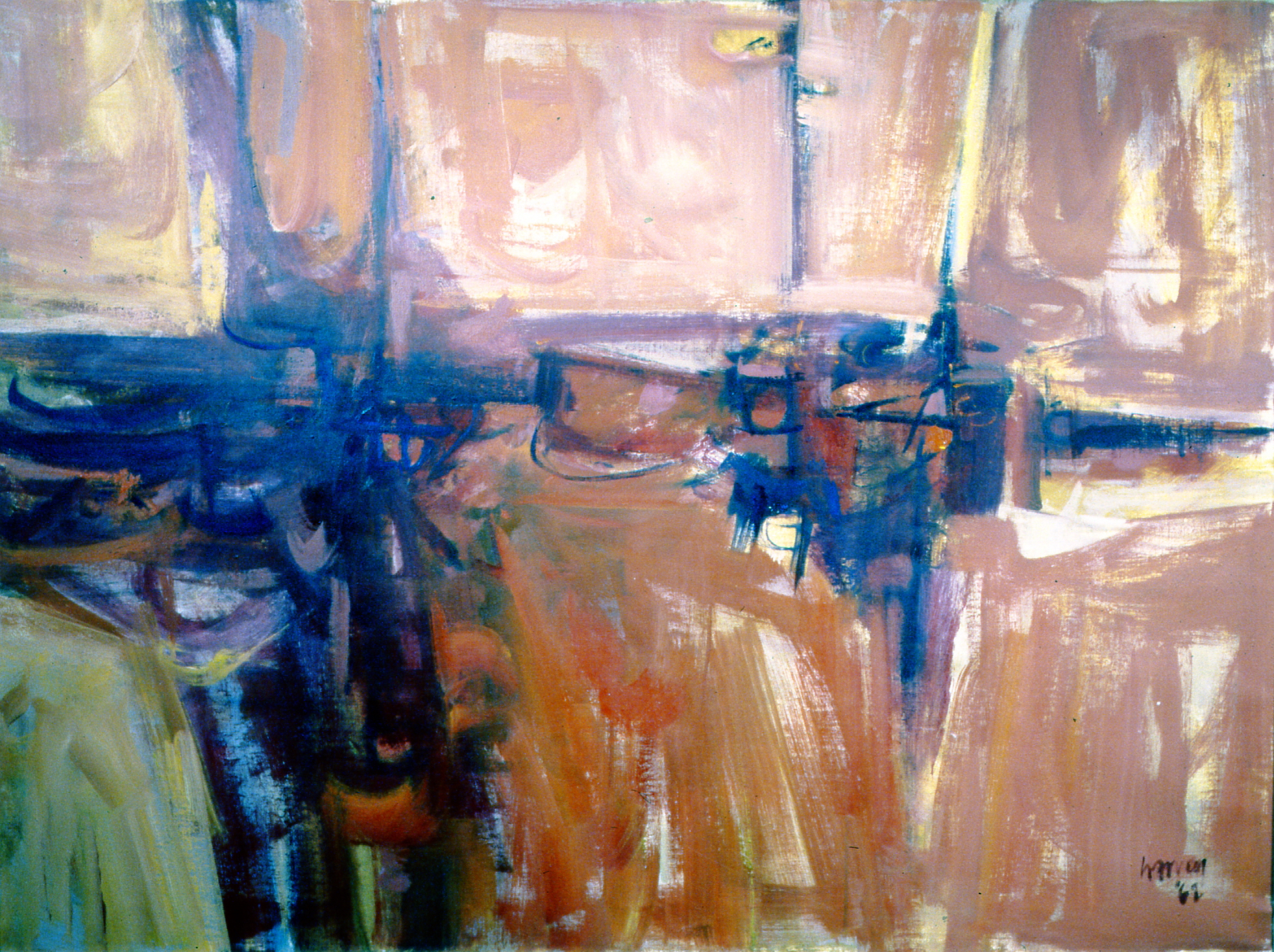 Abstract #5, 1962, Donald Harvey, oil on canvas, 1962, 101 x 137 cm, 1996.06.01