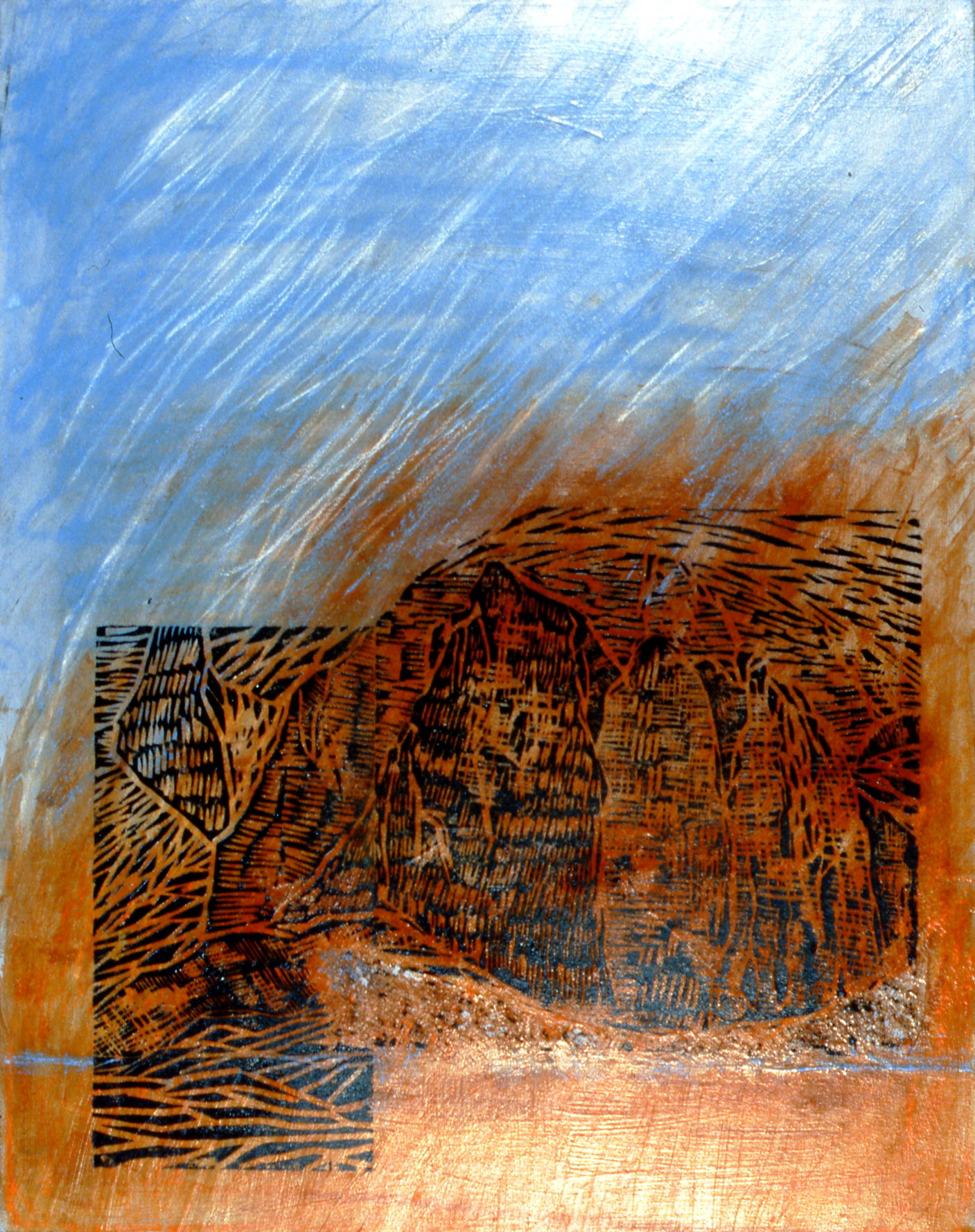 Basic Alliance I, 1997, Ingrid Winkler, mixed media, 28" x 22", 1998.04.01, gift of the artist