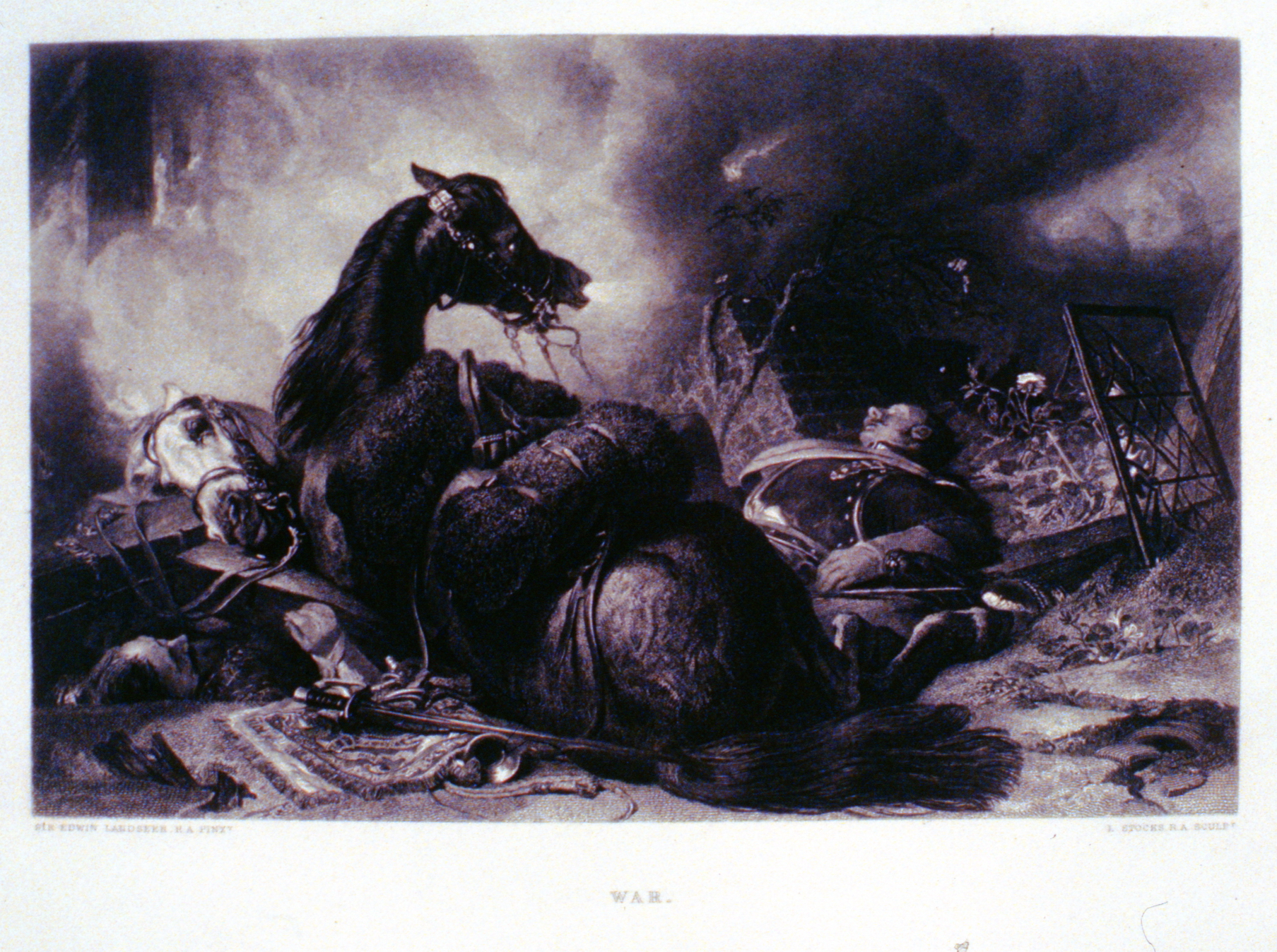 War , c. late 19th Century, L. Stocks, steel engraving, 16.5 cm x 25.6 cm, 1996.08.07, gift of Yvonne Adams
