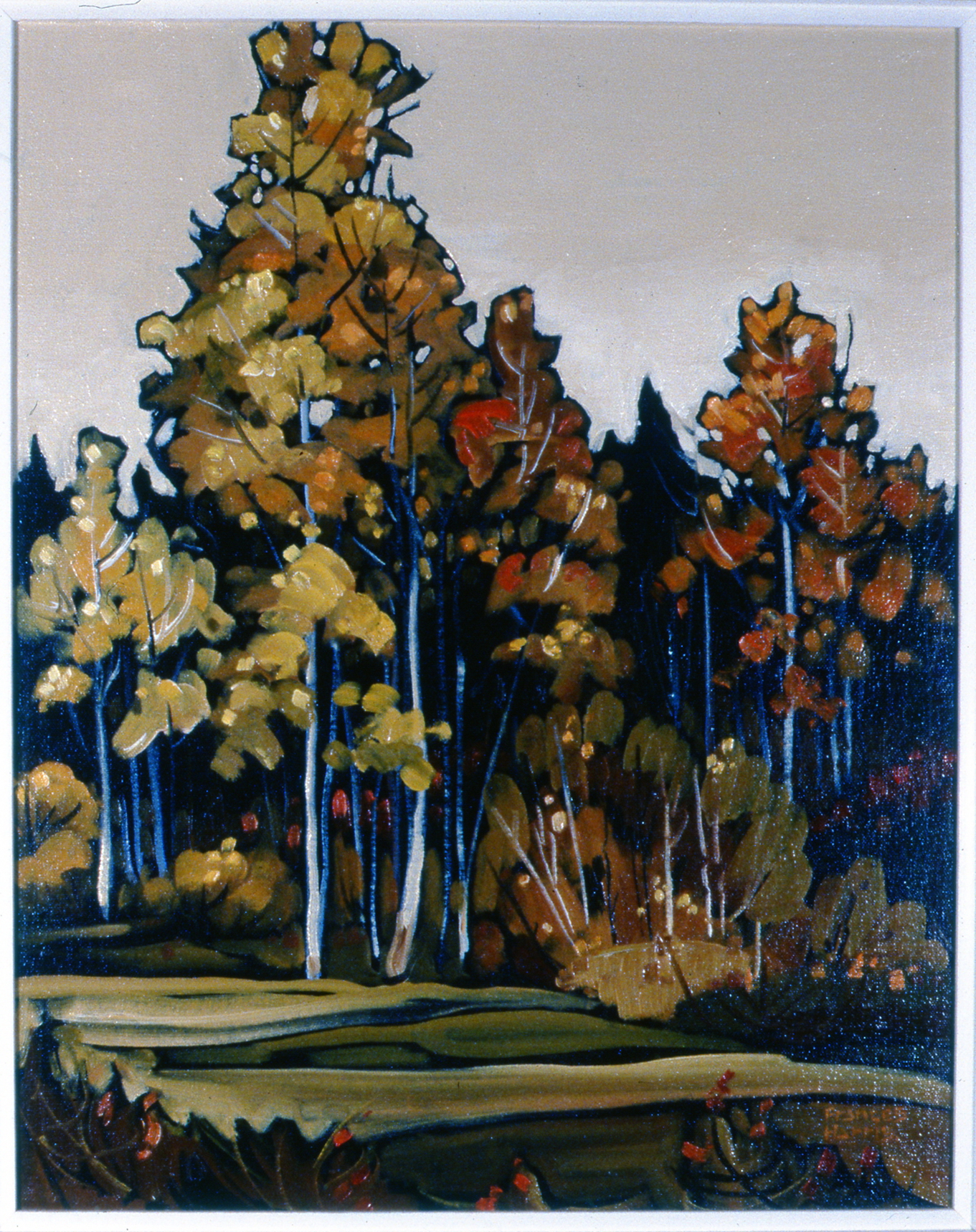 Autumn Fantasy, 1979, Frances Harris, oil on board, 51 cm x 40 1/2 cm, 2002.01.01, gift of Harold Cairns