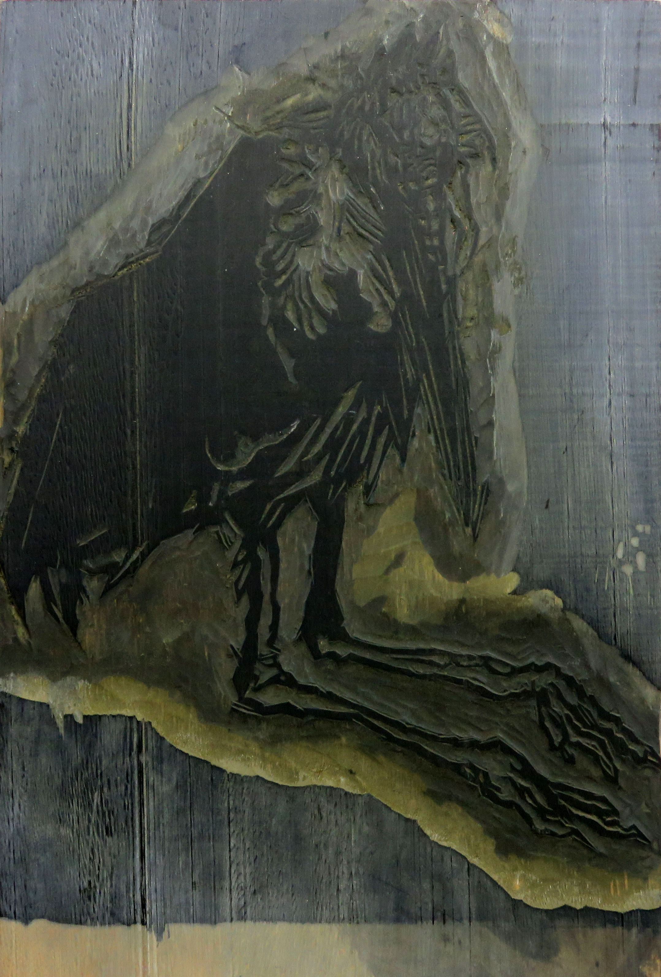 Marabou Stork woodcut block.jpg