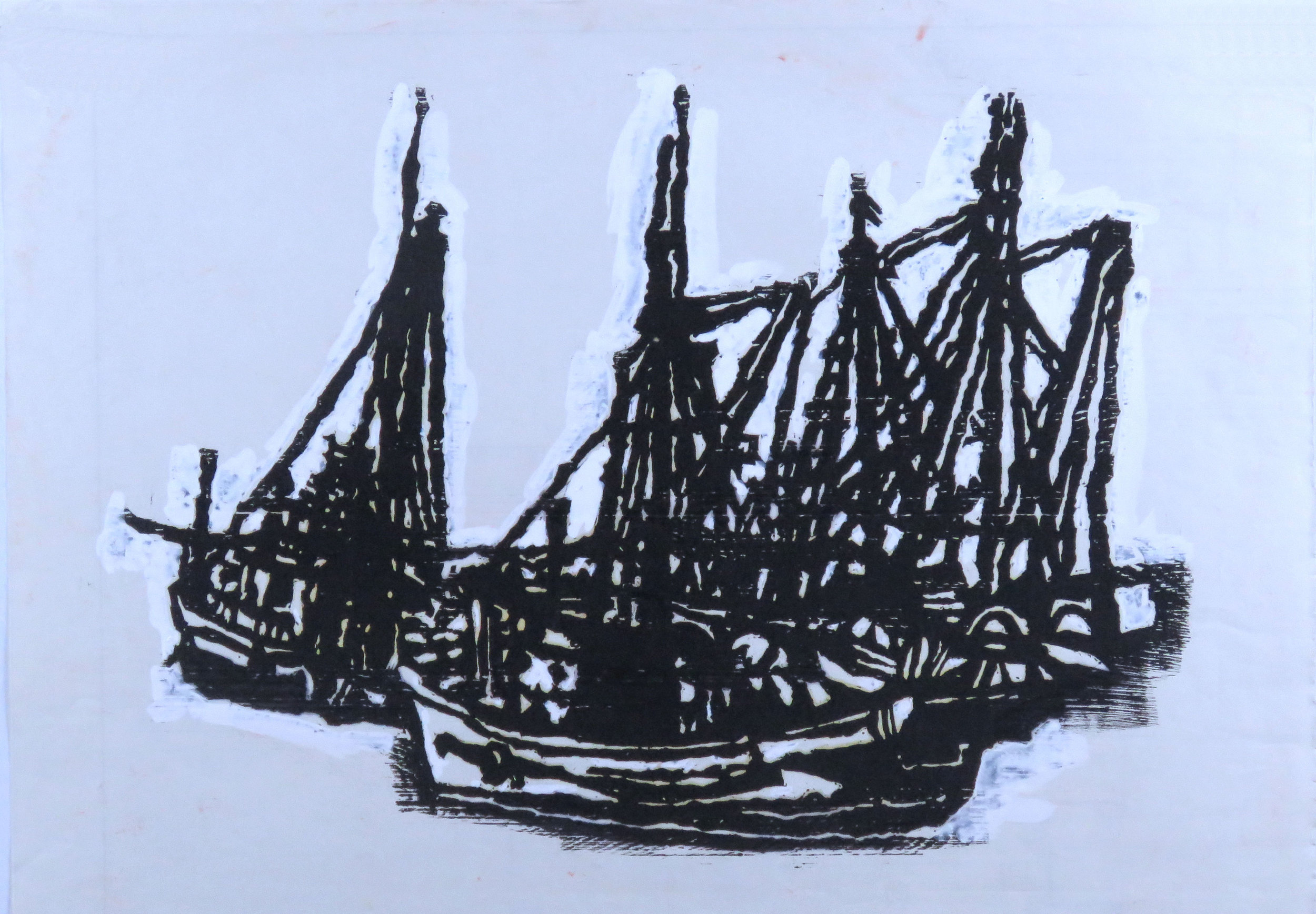 Boats at Celtic woodcut proof 1.jpg