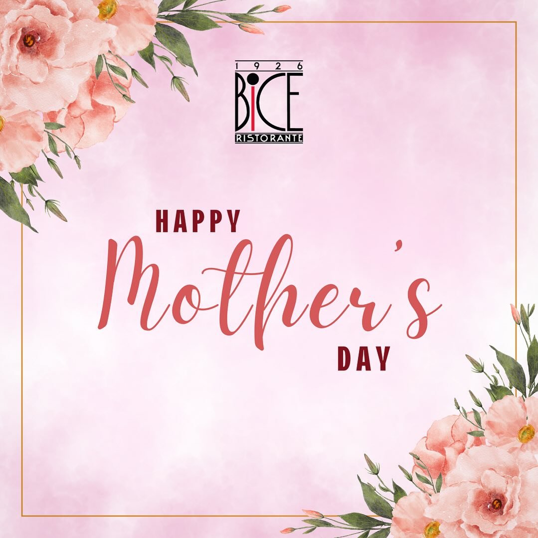 Happy Mother&rsquo;s Day from BiCE Ristorante! 🌸✨
#momlove 

Today, we honor all the incredible mothers and mother figures with a heartfelt thank you for their love, strength, and dedication. 🫶🏻 Celebrate this special day at BiCE Ristorante, locat