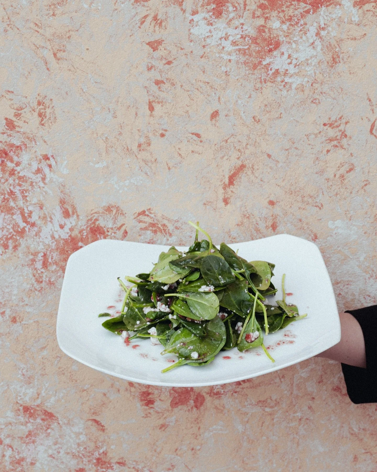 Fresh elegance, the Italian way.

Our Insalata di Spinaci brings together baby spinach, creamy goat cheese, pancetta, and a vibrant red berries citronette ✨ a beautiful balance of crisp, savory, and bright flavors in every bite.

&bull;&bull;&bull;


