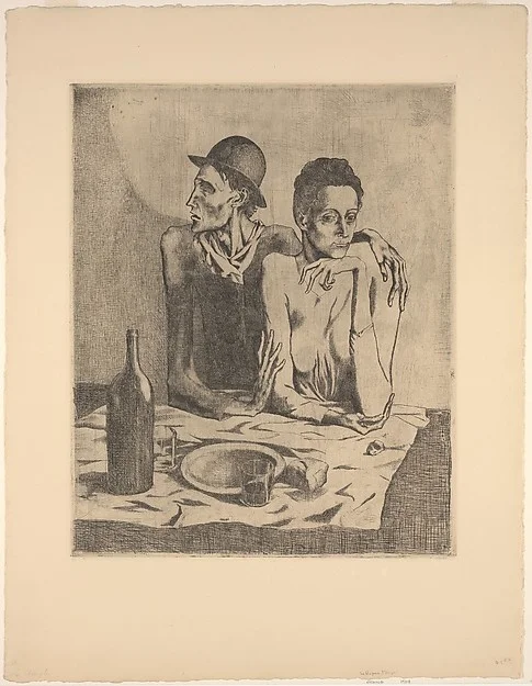 The Frugal Repast , Pablo Picasso Source: metmuseum.org
