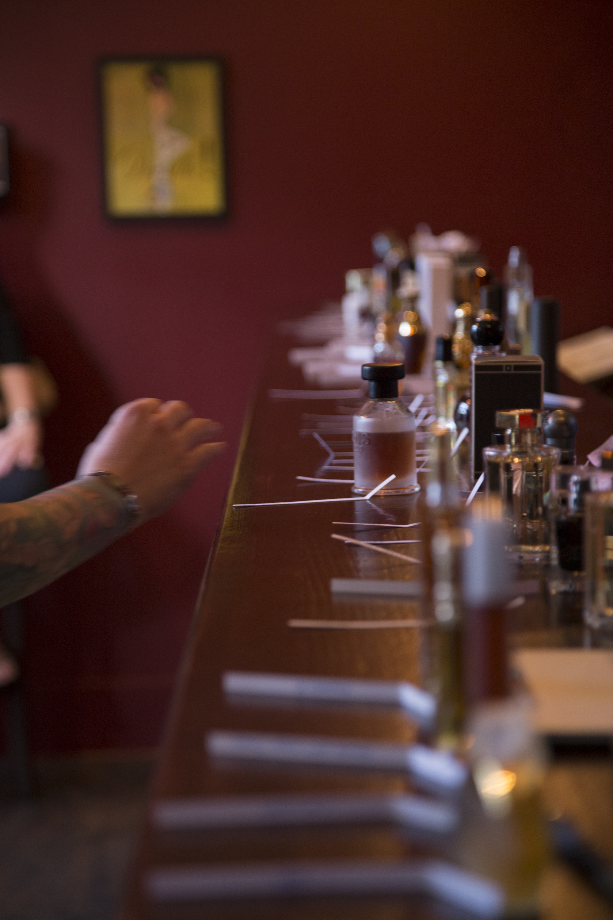 The bar was filled to the brim