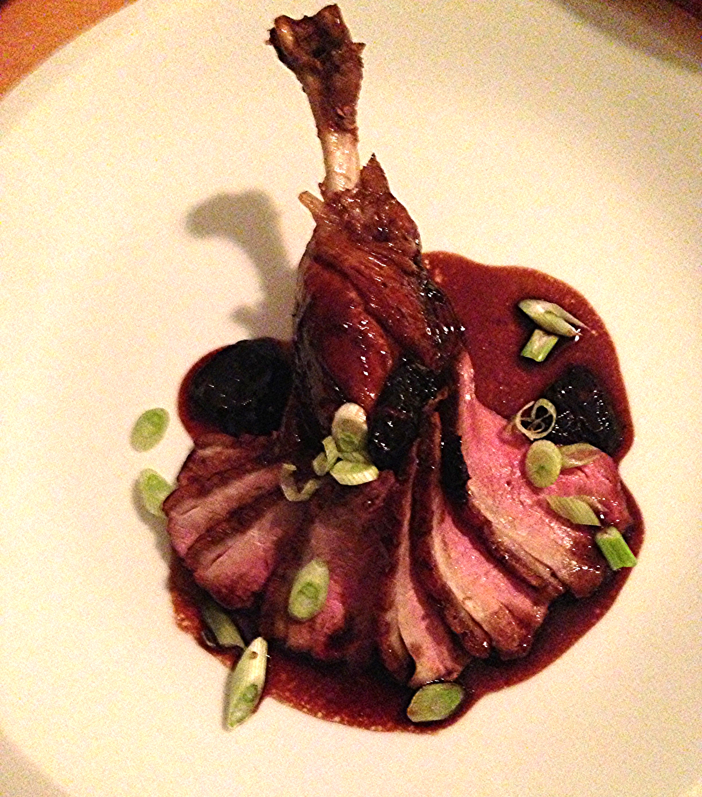 Roasted Duck with Sake Plum Sauce