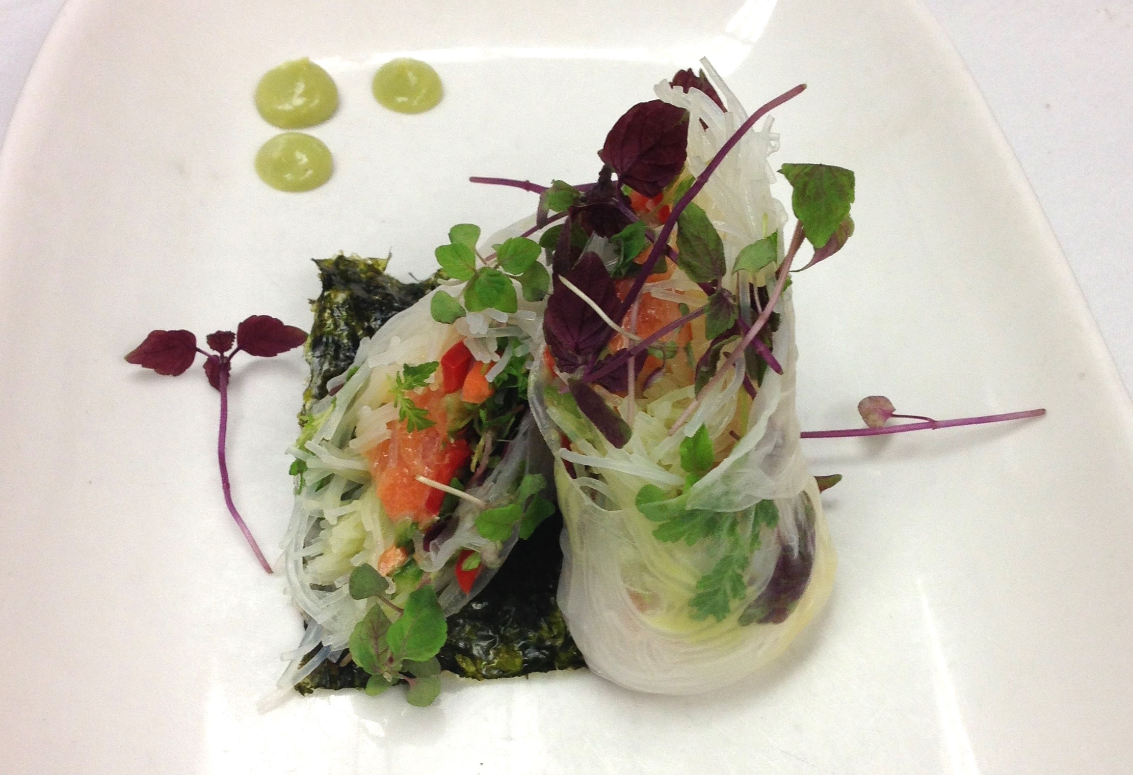 Spring Rolls With Micro Greens