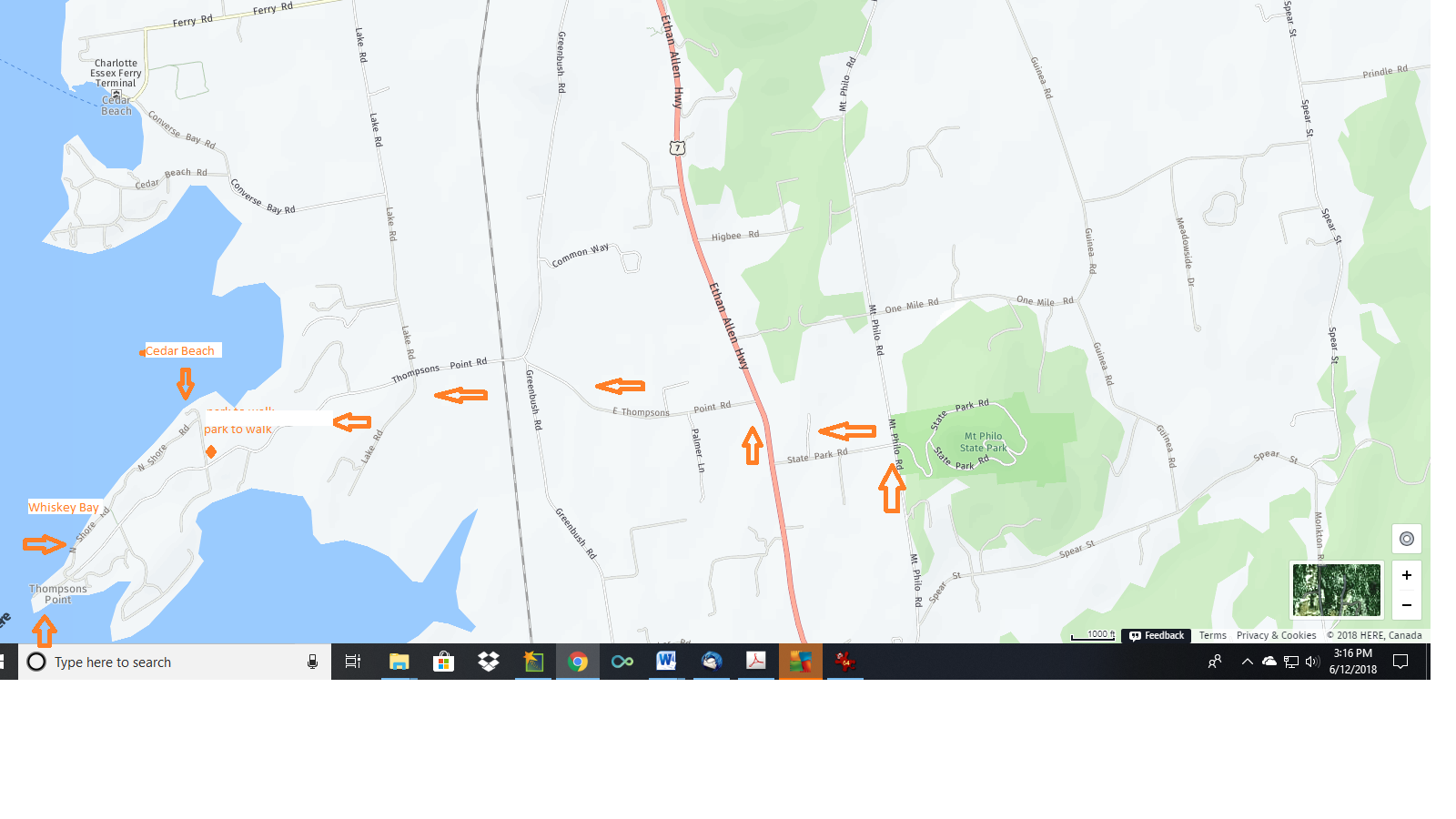 Thompsons point map.png