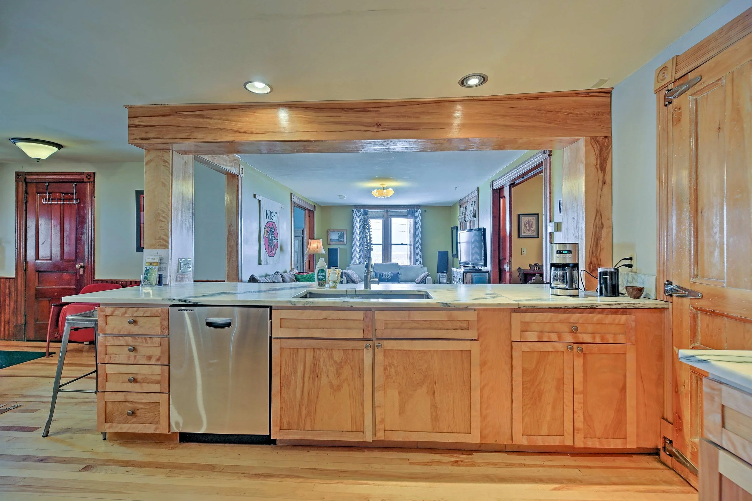 West Wing kitchen - Locally sourced yellow birch trim