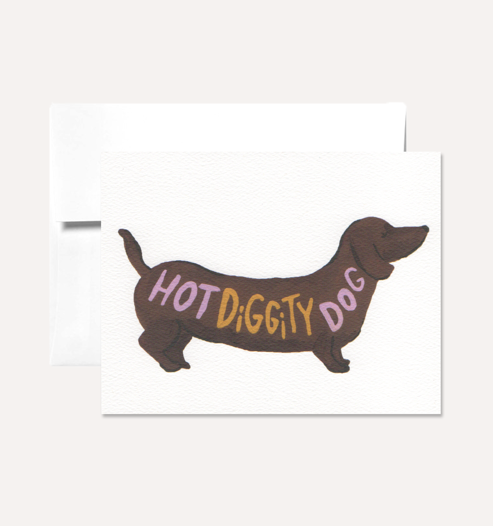Hot Diggity Dog Greeting Card — Persika Design Co.