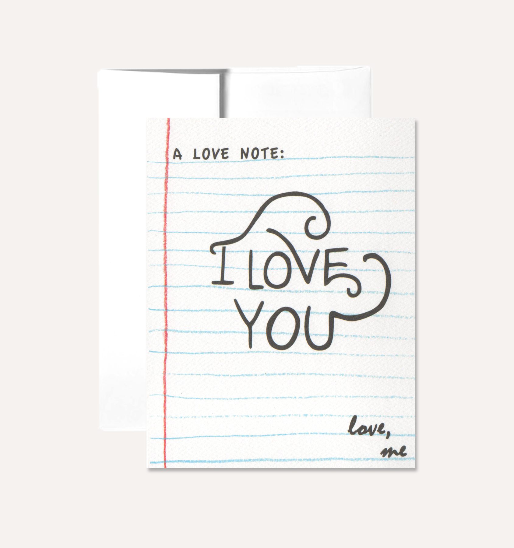 A Love Note Greeting Card
