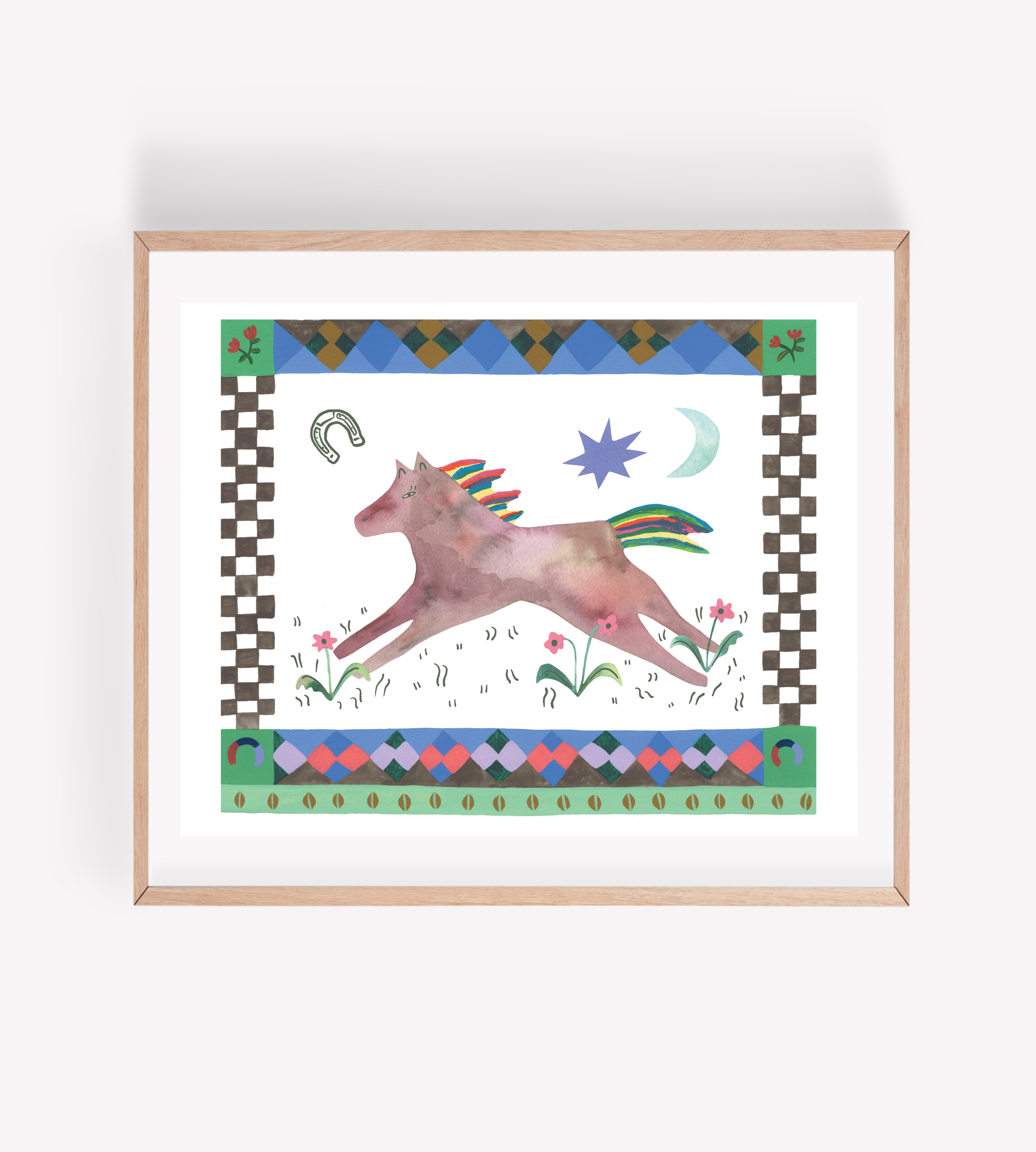Good Luck Pony Art Print
