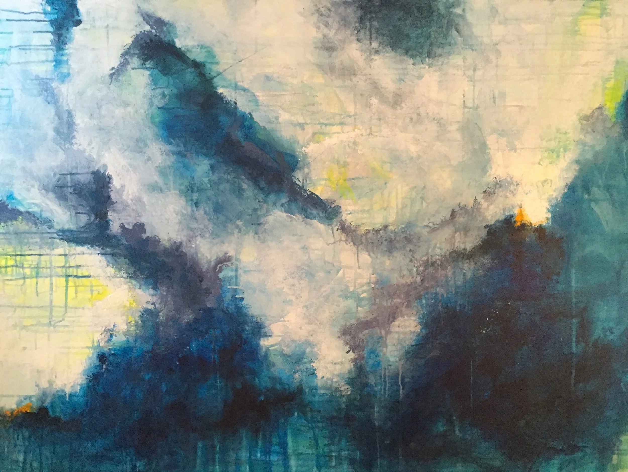 36 x 48 inches. Available.