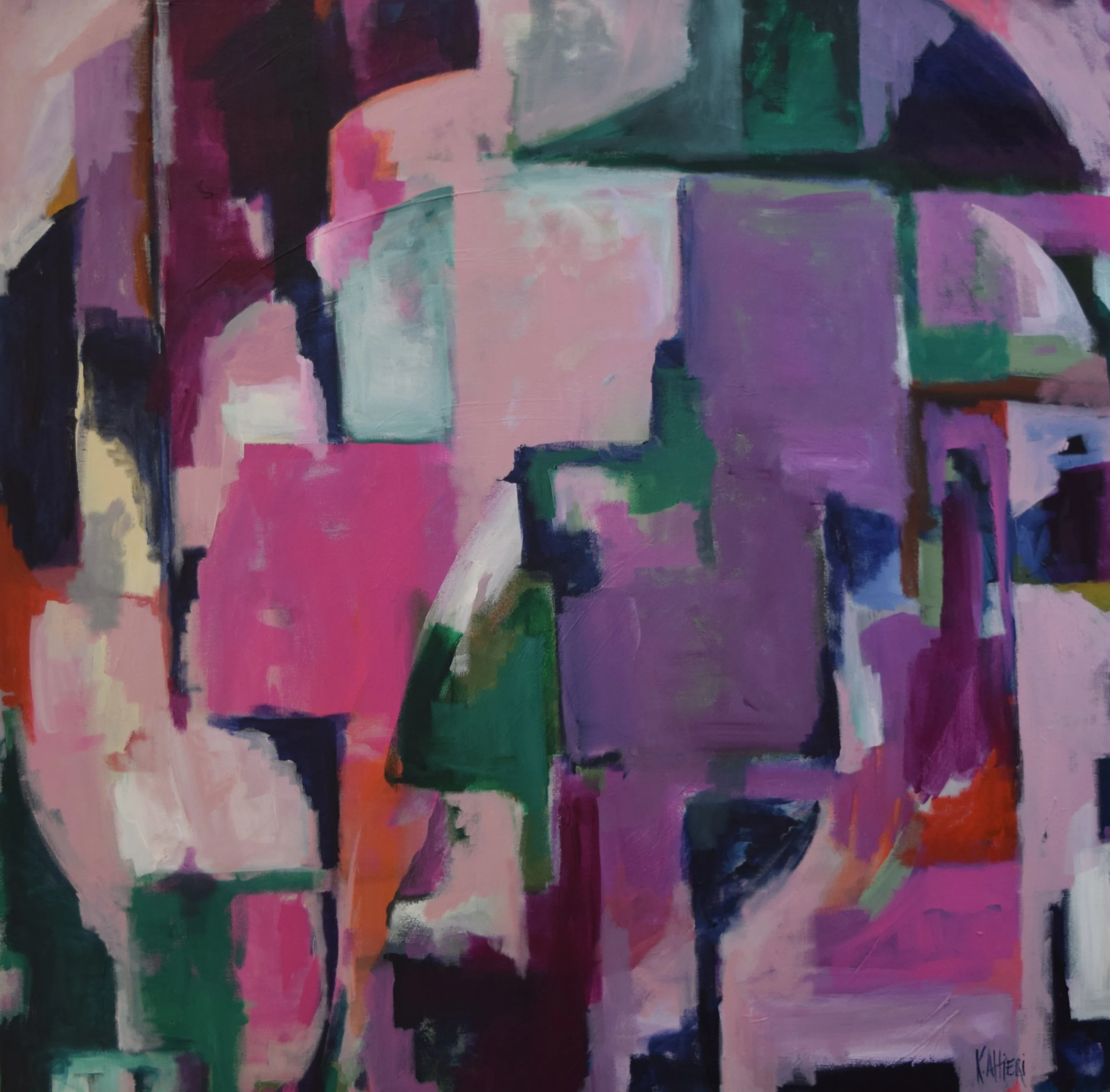 40 x 40 inches. Available.