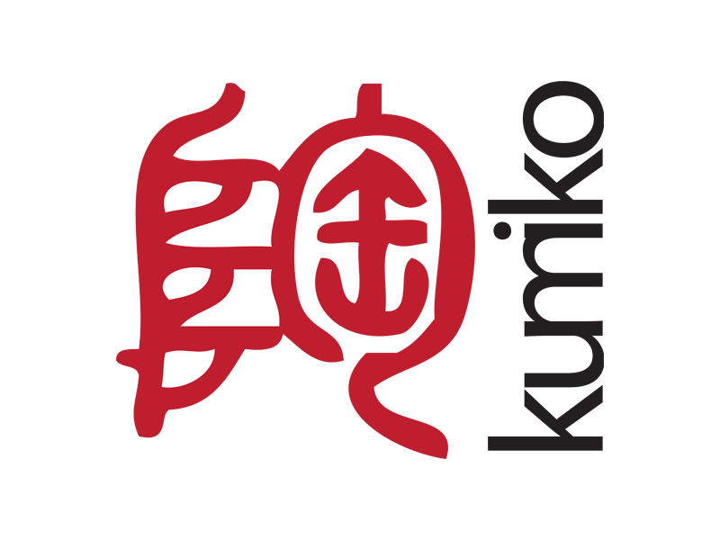 Kumiko logo with stylized Japanese characters in red and the word 'Kumiko' in black next to it.