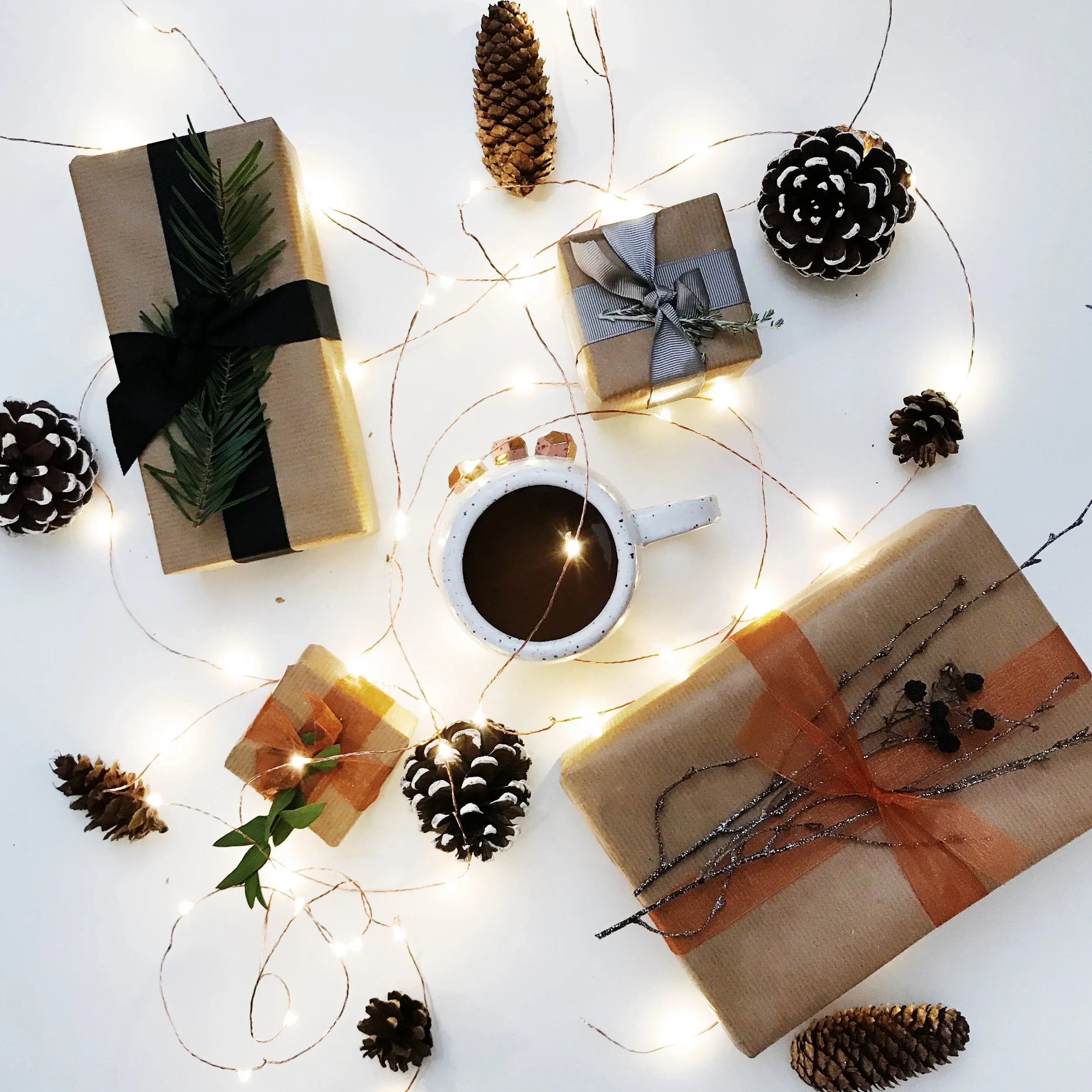 Wrapping presents requires coffee!