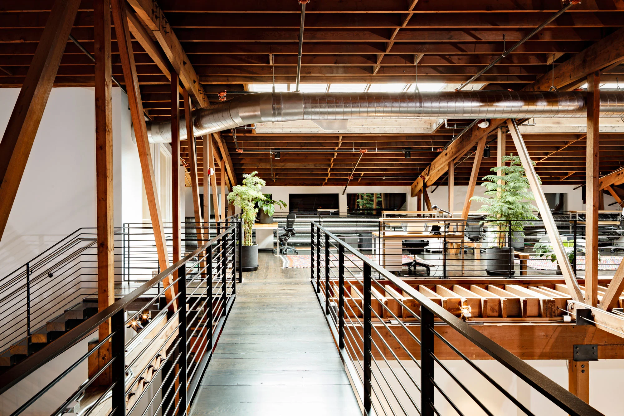  Bridge between mezzanines 