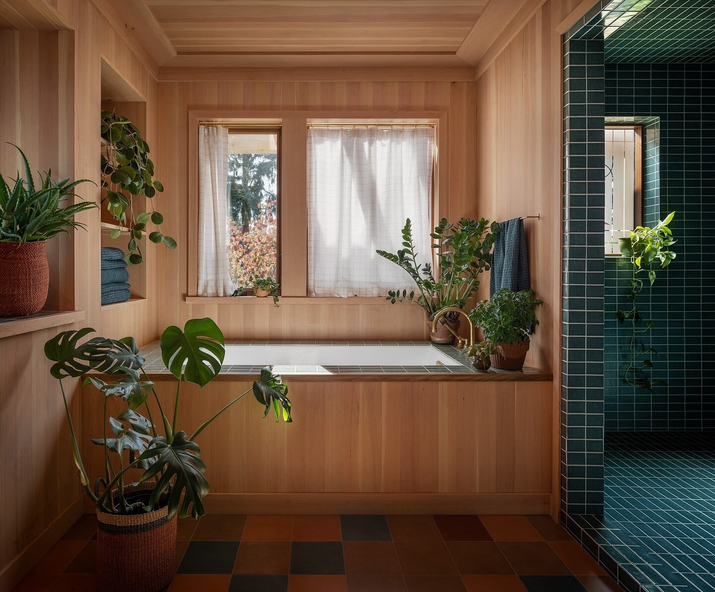 The bathtub at our Sauvie Island river house is a nice place to wash away the cares of the world.  Of which there are sometimes so very many. 
.
🌿🛀 🌱