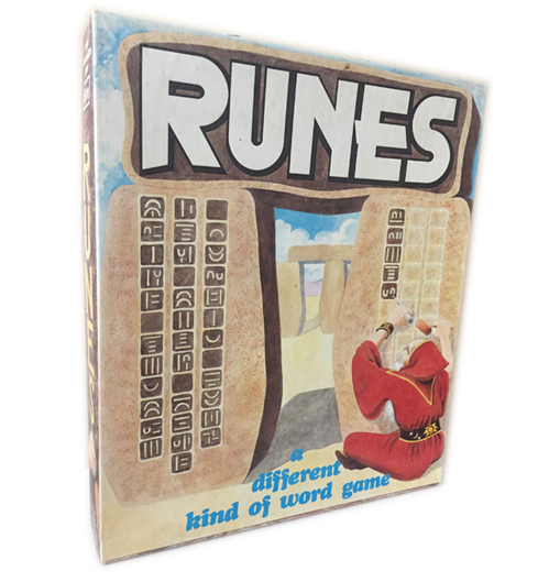 Runes box cover 1981 - Eon Products Inc Selected: Games 100 "Best Games -word games" 1982 Games Magazine