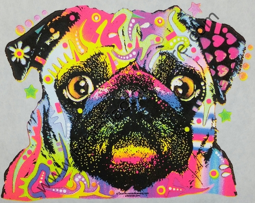 essential multi color pitbull dog art t-shirt 🌀 - Depop