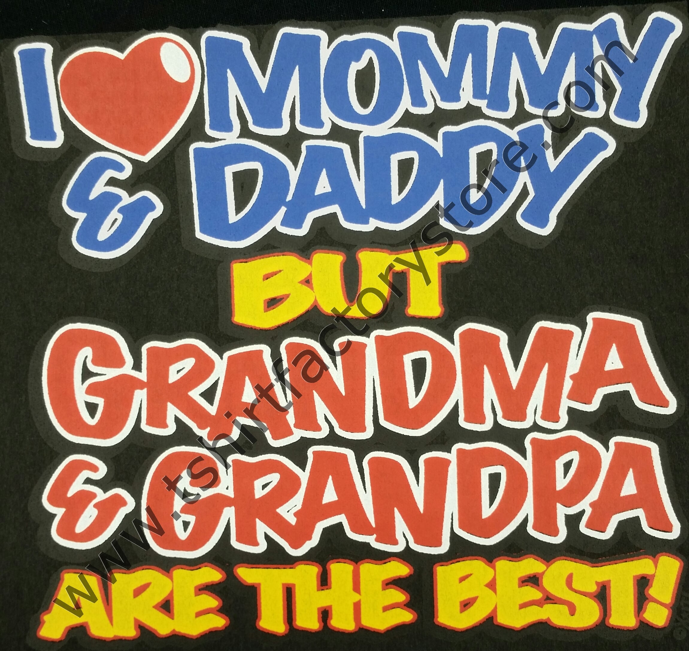 Details about   I LOVE MUMMY AND DADDY BUT NANNY AND GRANDAD  FUNNY T SHIRT ALL SIZES AND COLOU 