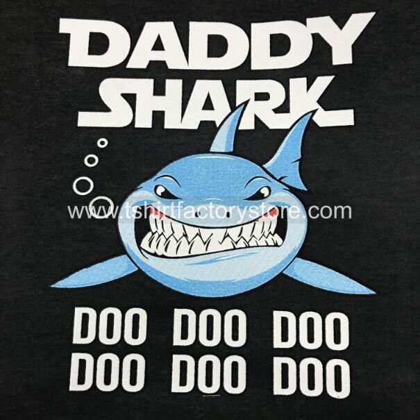 Daddy Shark Doo Doo T-Shirt Design Blue — T-Shirt Factory: Shop Printed Shirts, Sweatshirts and Hoodies