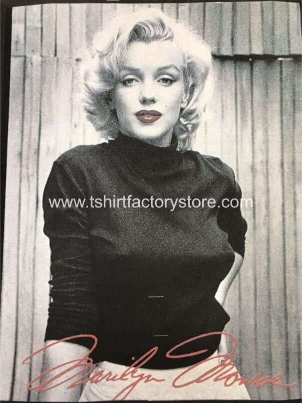 Marilyn Monroe T-Shirt Design Blonde Hair Lipstick — T-Shirt Factory: Shop Printed T-Shirts, Sweatshirts and Hoodies