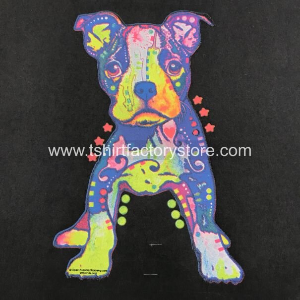 Pitbull T-Shirt Design Multicolor Neon Dog — T-Shirt Factory: Shop Printed T -Shirts, Sweatshirts And Hoodies