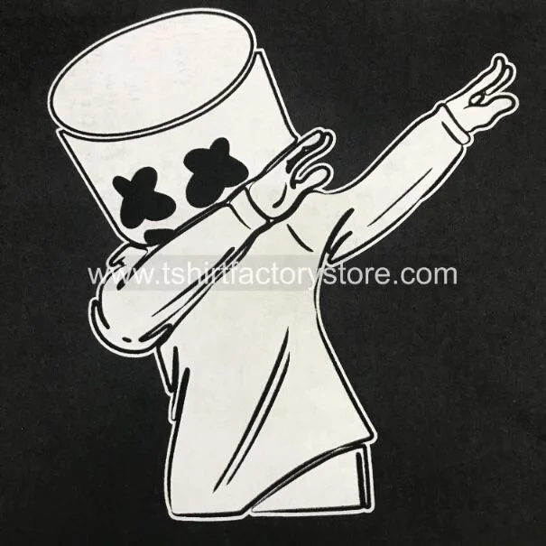Marshmello Dabbing T-Shirt Design White — T-Shirt Factory: Shop