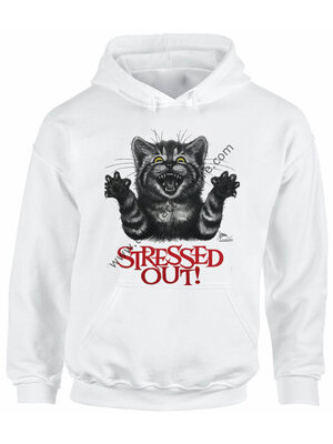 Stressed Out! Cat T-Shirt — T-Shirt Factory: Shop Printed Sweatshirts and Hoodies