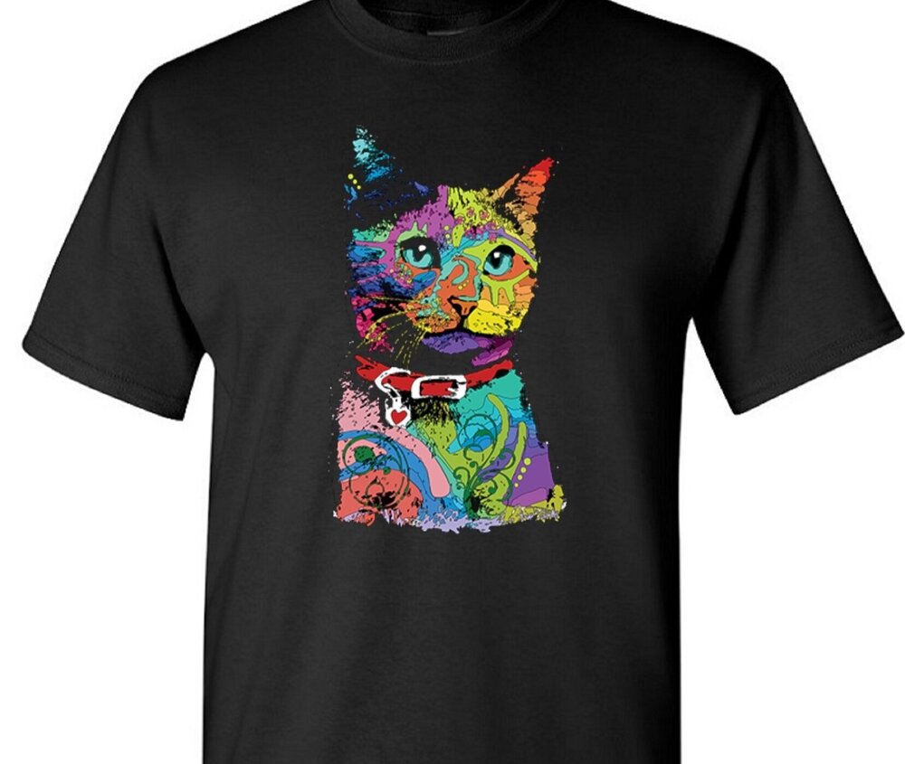 Cat Crown Multicolor Neon T-Shirt Design T-Shirt Shop Printed T-Shirts, Sweatshirts Hoodies