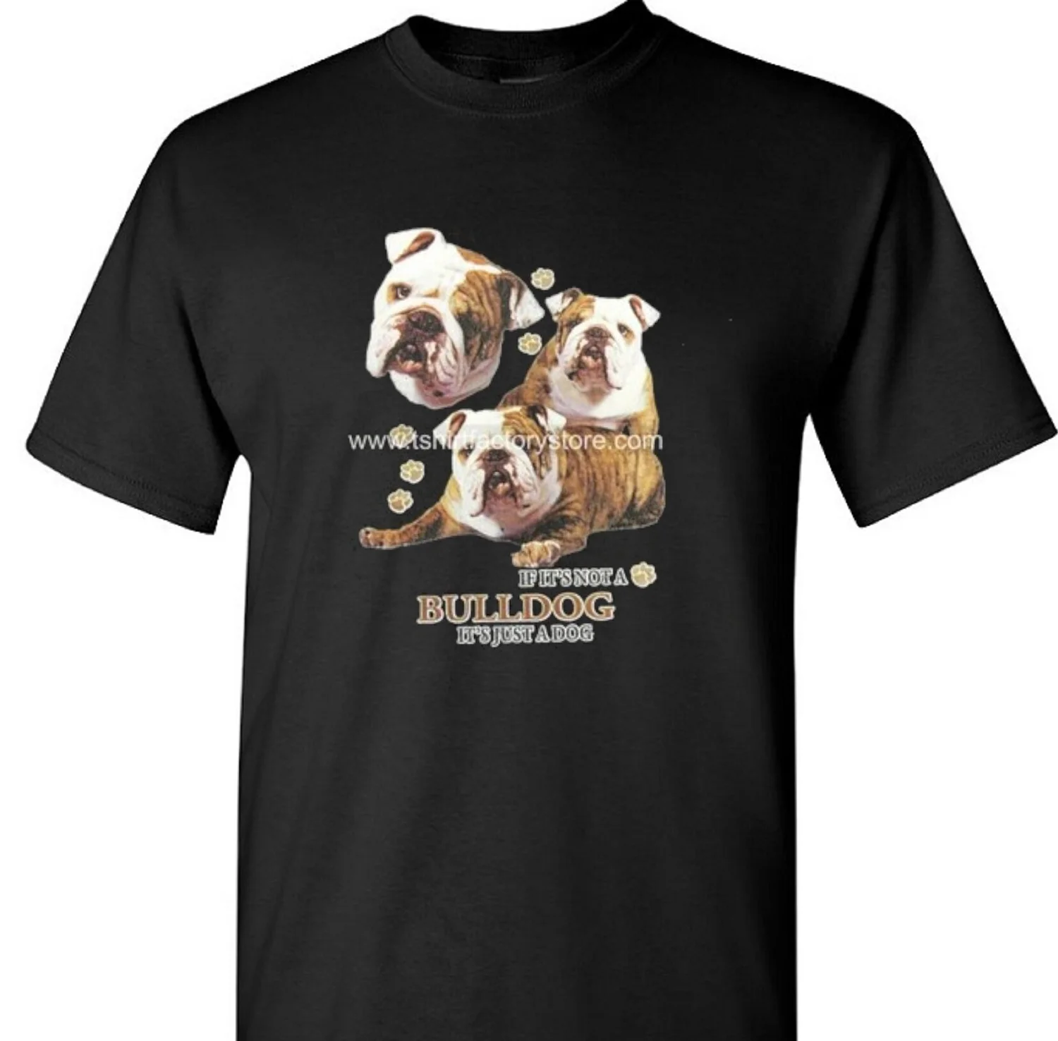 If It's Not A Bulldog It's Just A Dog T-Shirt Design — T-Shirt Factory