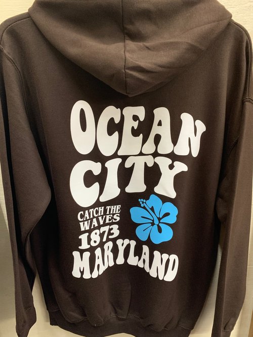 Ocean City NJ Custom Beach Hoodie New Jersey Sweatshirt 