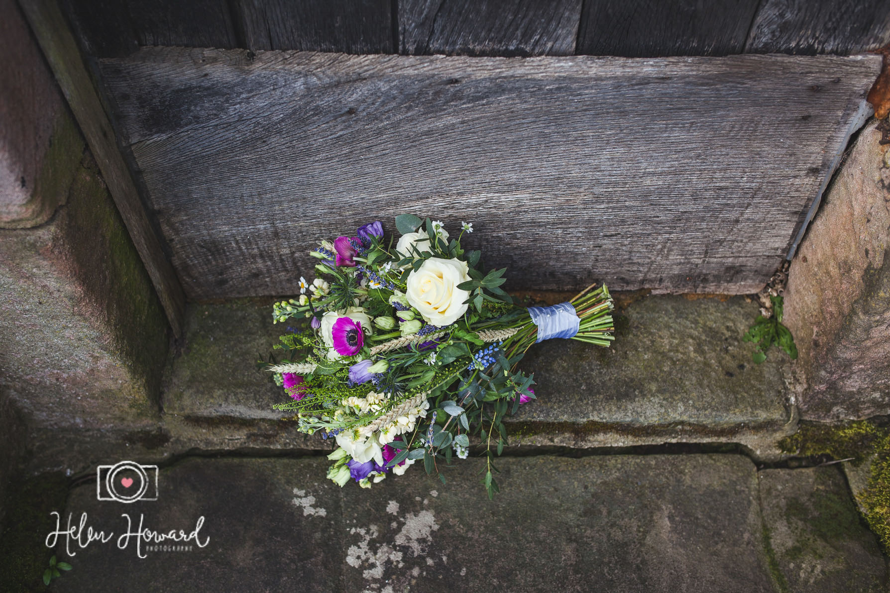 Bouquet of hand tied wedding flowers