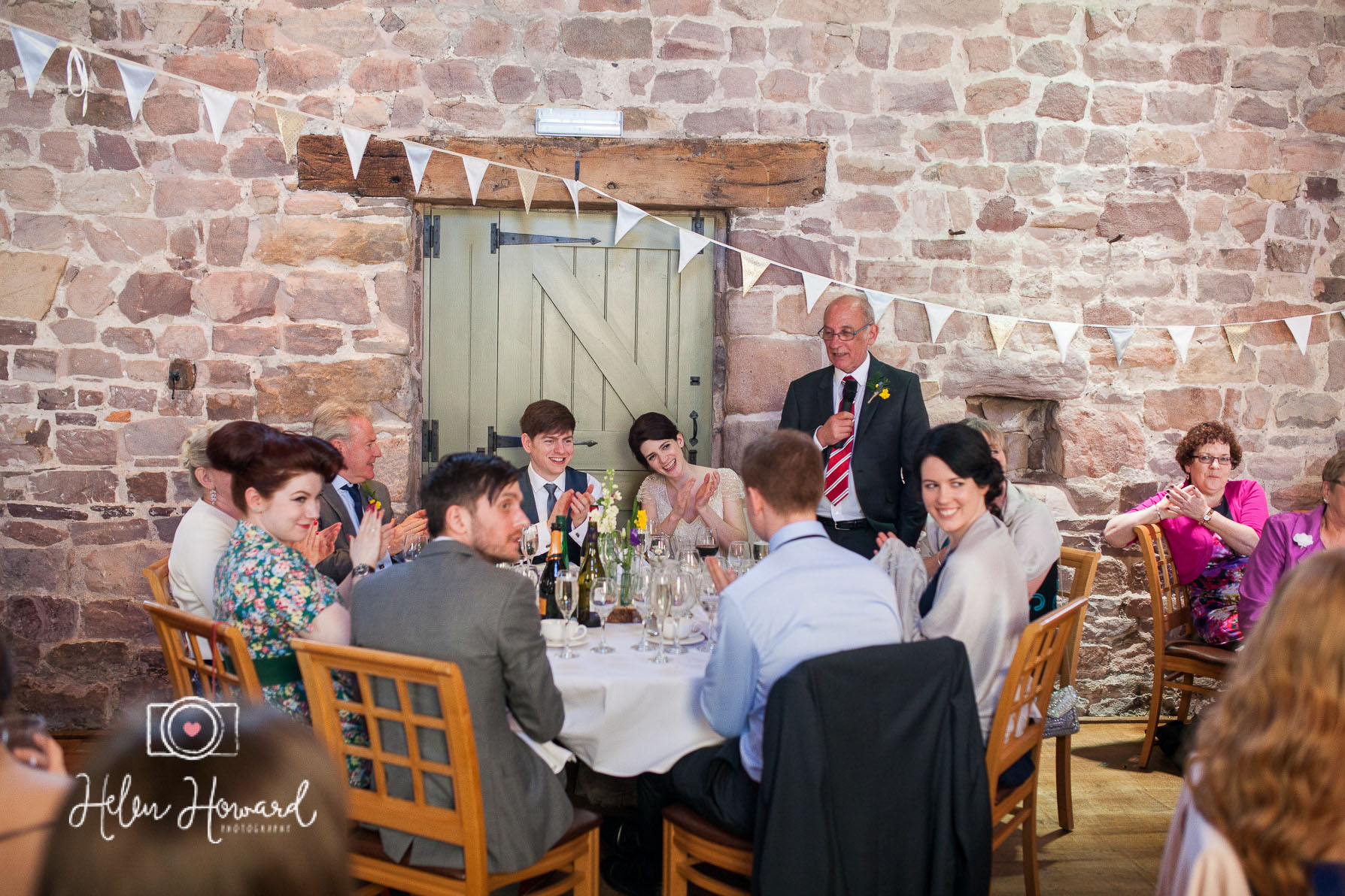 Brides Dad doing his speech