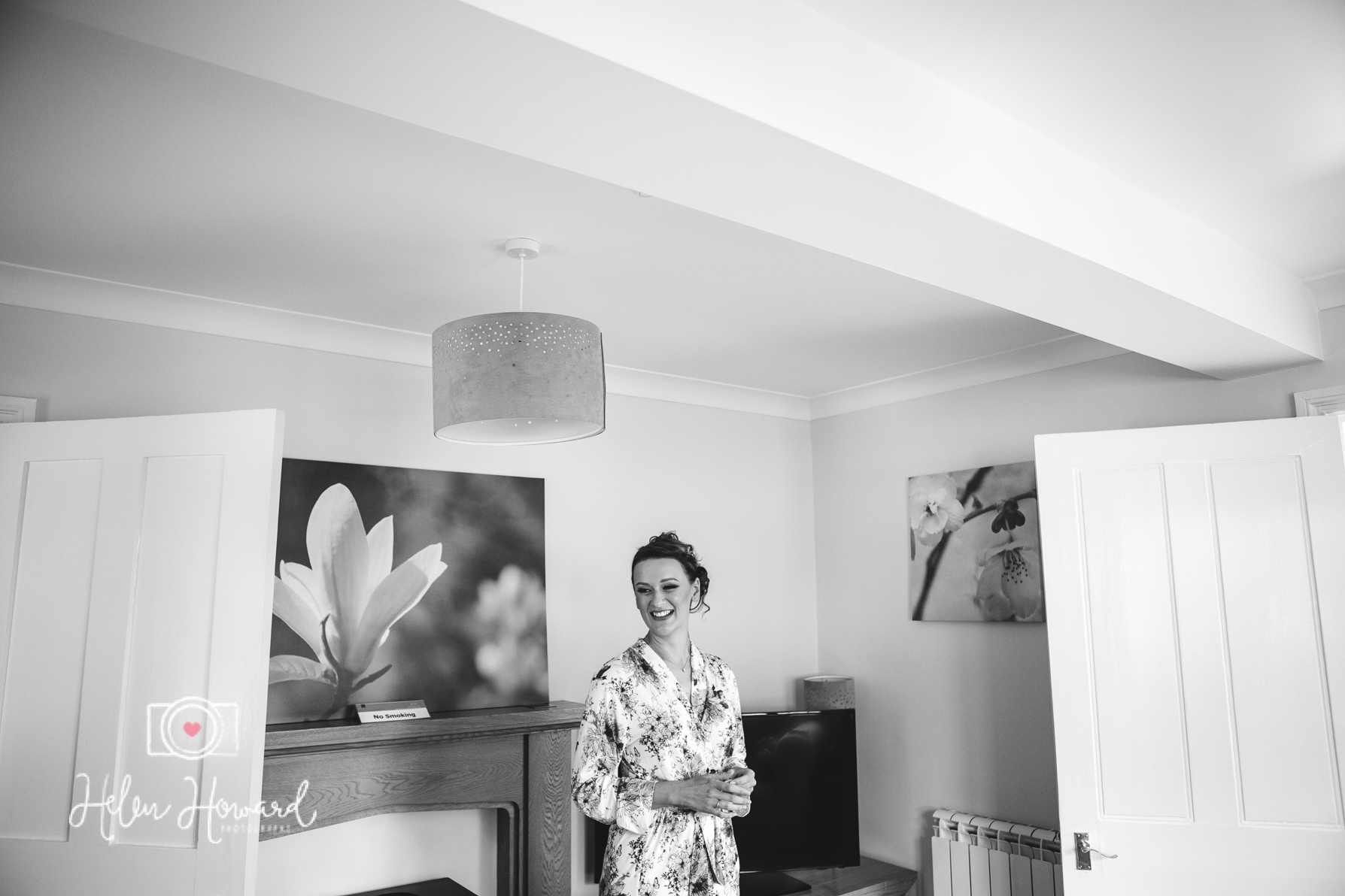 Bride getting ready at Pendrell Hall